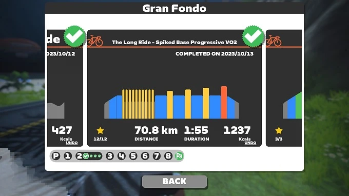 Gran Fondo Plan week2 The Long Ride progressive vo2の画像