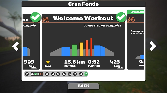 Gran Fondo Plan week1 Welcome Workoutの画像