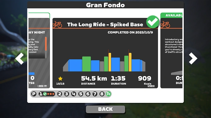 Gran Fondo Plan week1 The long ride Spiked Baseの画像