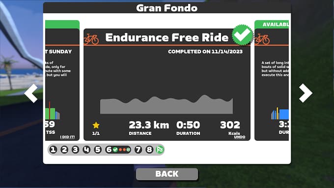 Gran Fondo Plan week6 Endurance Free Rideの画像