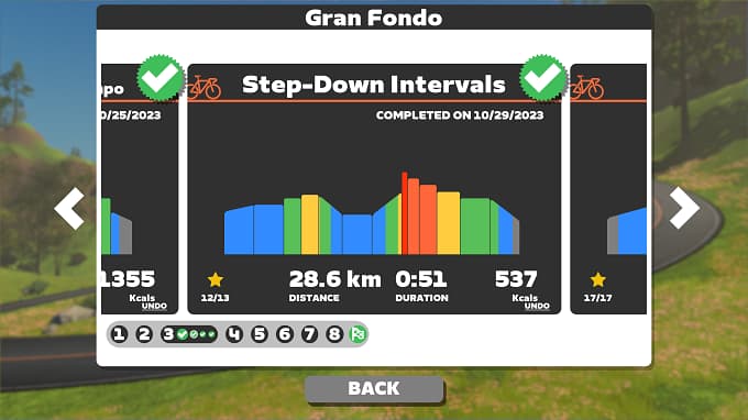 Gran Fondo Plan week3 Step-down intervalsの画像