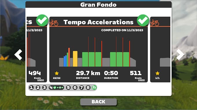 Gran Fondo Plan week4 Tempo Accelerationsの画像