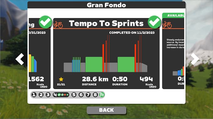 Gran Fondo Plan week4 Tempo to sprintsの画像
